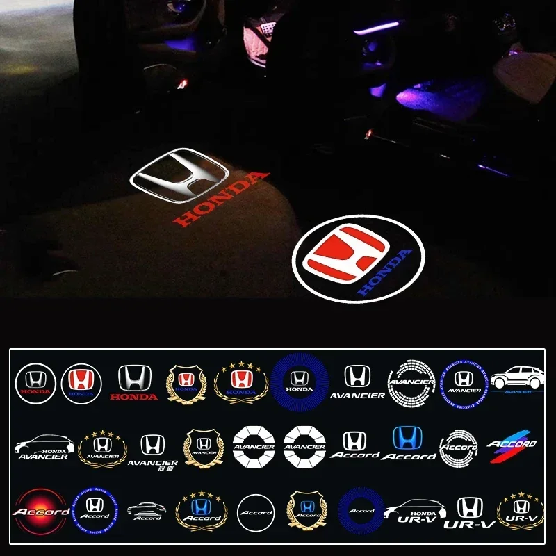 LED DOOR DOOR CAR DOOROR Vitajte duchovné svetlo doplnky pre Honda Civic Accord Fit CRV Jazz Odyssey Insight legenda HRV