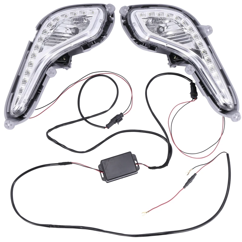 LED DRL DENNE RUNGING Light FOG LAMP 12V Svetlá auto pre Hyundai Accent Solaris Verna 2010-2013