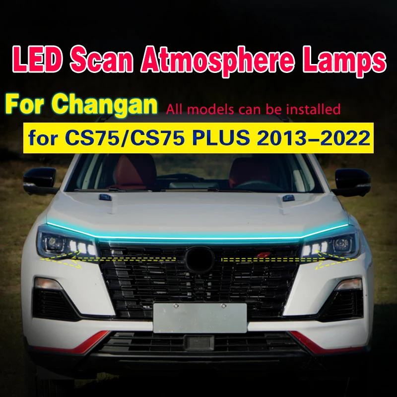 LED DRL pre Changan CS75 2013-2022 Plus skenovanie Štartovanie DRL Denné svetlo jazdiaca hmlová žiarovka