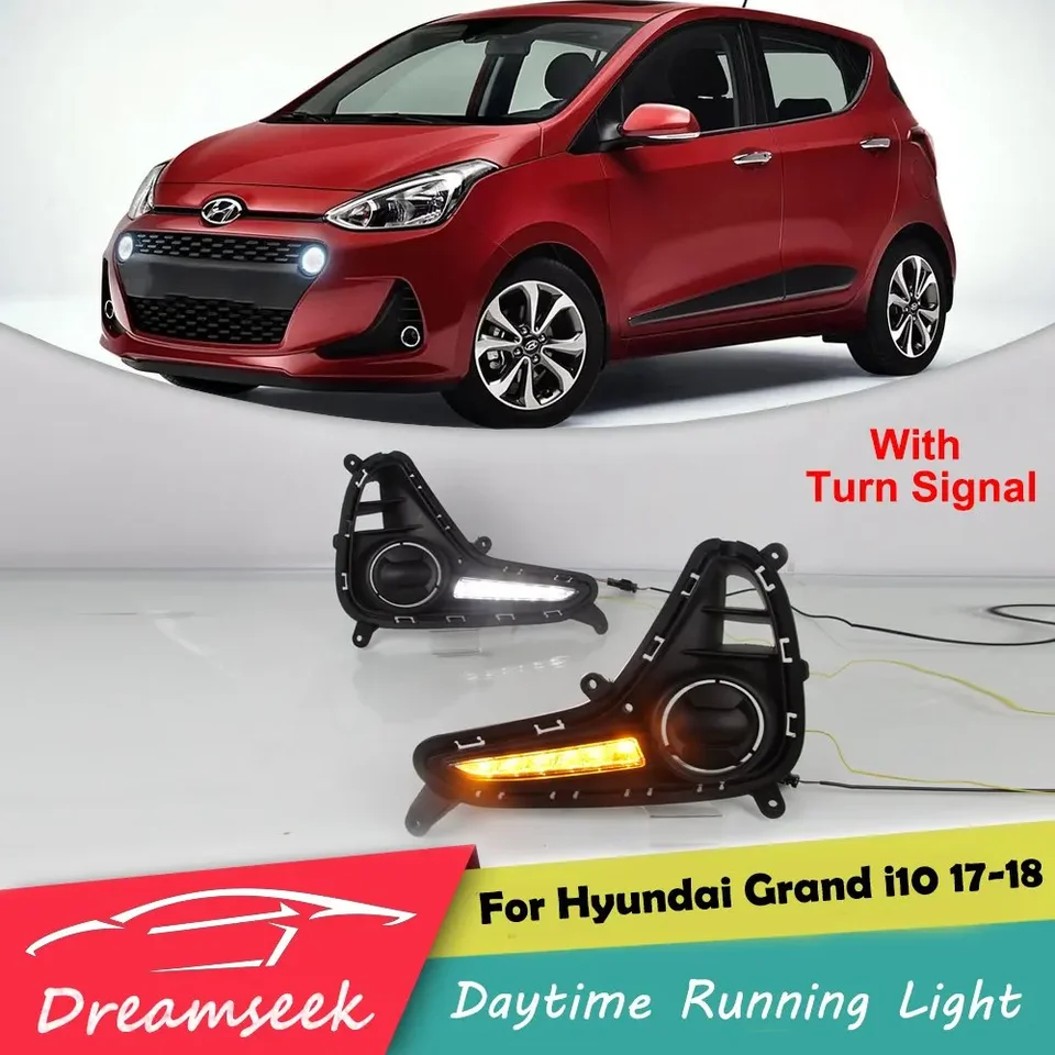 LED DRL pre Hyundai Grand i10 i10x 2017 2018 Denné bežecké svetlo so signálom