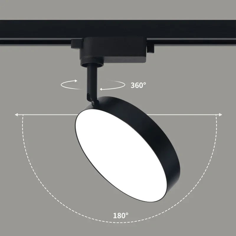 LED dráha Svetlá stropná koľajnica Systém osvetlenia osvetlenia ultra tenkých okrúhly