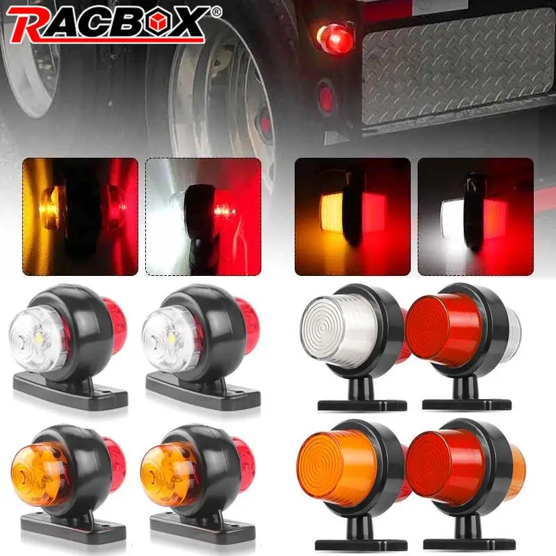 LED dvojité strany LED Dvojnásobné bočné značky Zastávka svetla Výstražná lampa TACH BRZDOBNÉ SVETLO SILD SIGNAL LAMP 12 V 24 V pre prívesový nákladný nákladný vozík RV