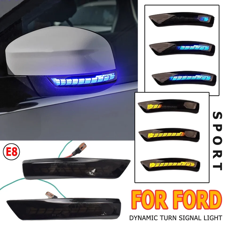 LED Dynamic Blinker Side Marker Turn Signal Light Repeater Indikátor pre Ford Focus 2 3 Mk2 Mk3 Mondeo Mk4