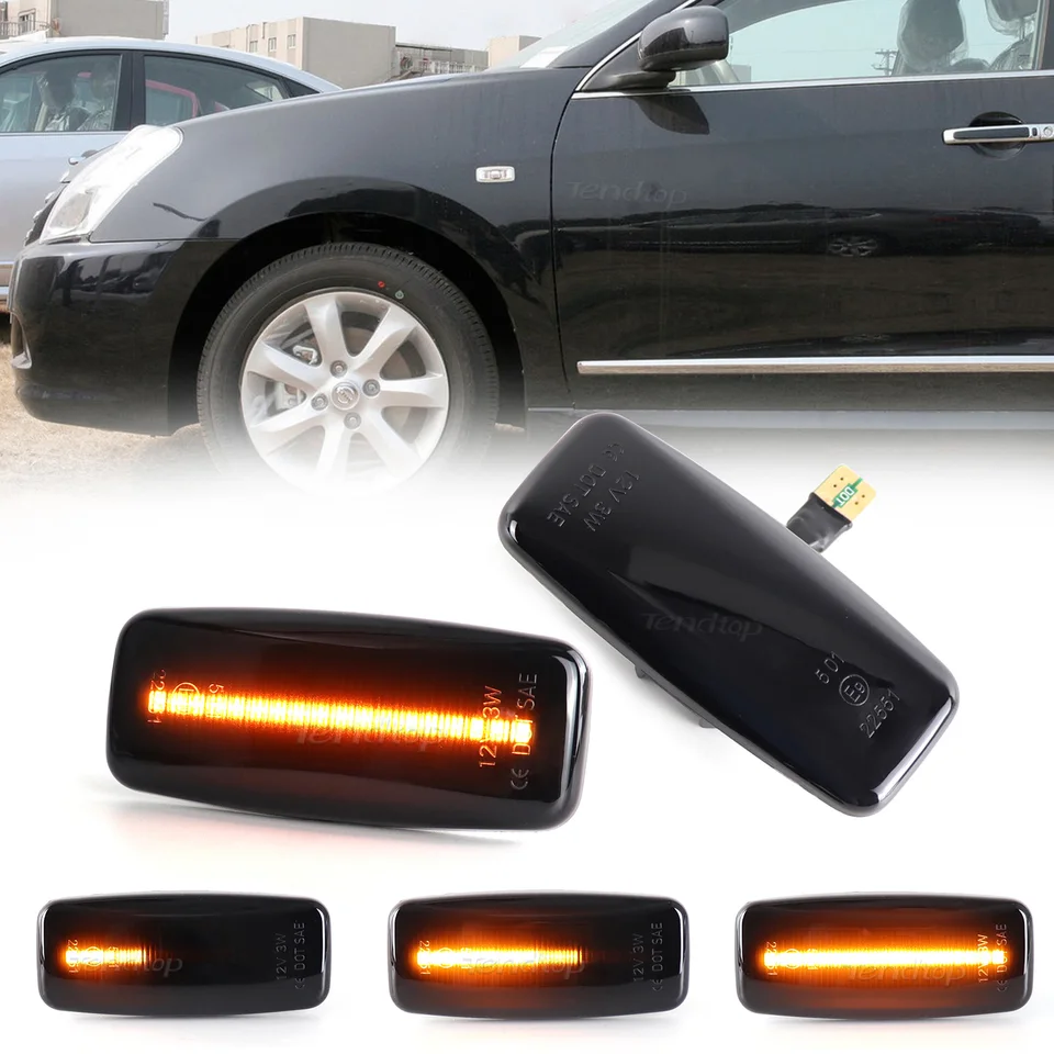 LED dynamické bočné markerové svetlá Otočia signál pre Nissan Teana Sylphy/Almera Bluebird Sunny Teana J31 Cefiro/Maxima Murano 06-11