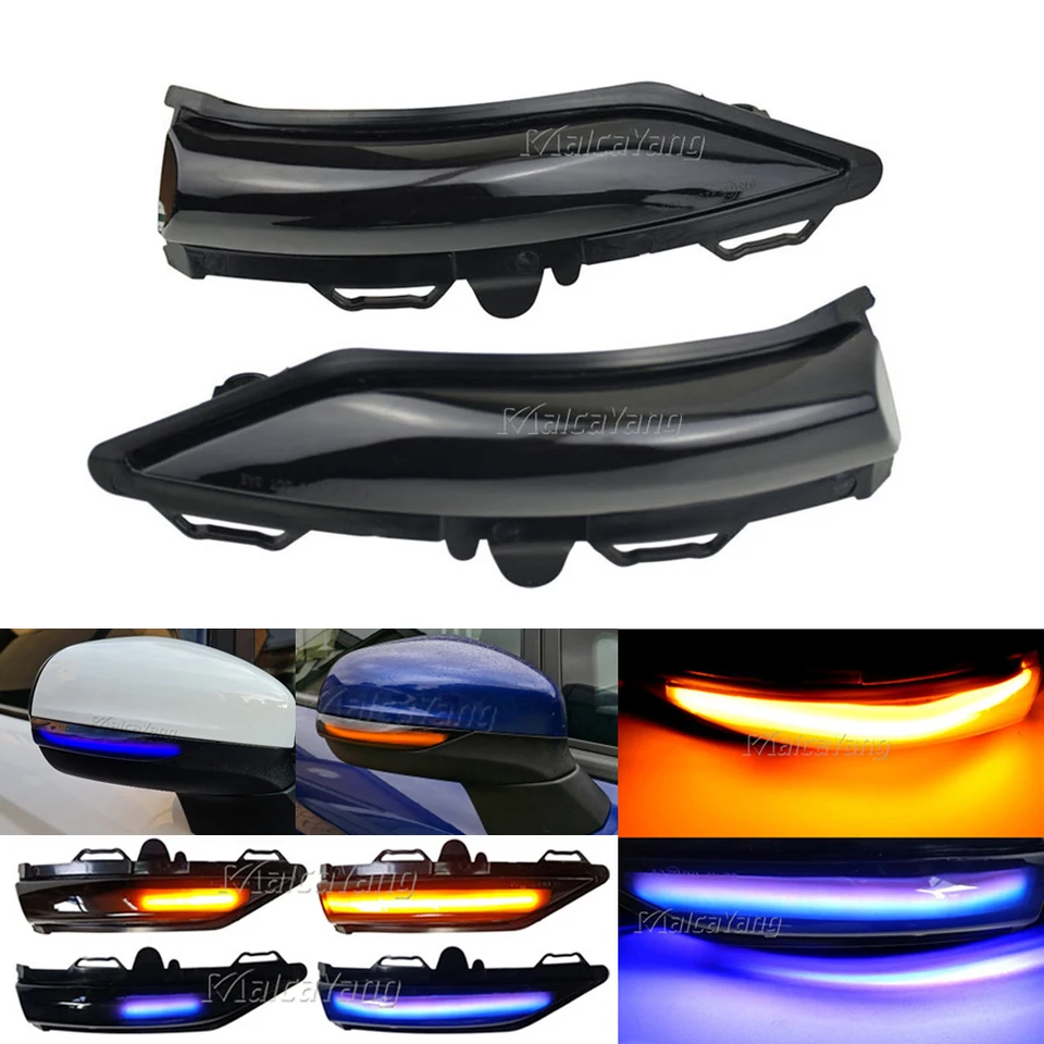 LED dynamické svetlo signálu Turn Signal pre Ford Puma 2020 Bočné zrkadlo Indikátor blinker sekvenčné lampy pre Ford Fiesta MK8 2018 2018