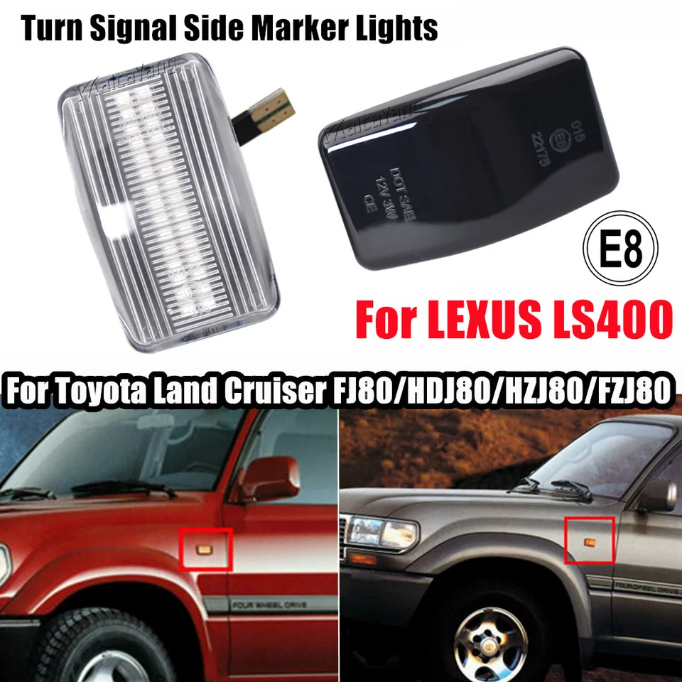 LED Dynamický indikátor sekvenčného zákruty pre Lexus LS400 1989.12-2000.08 Toyota Land Cruiser FJ80/HDJ80/HZJ80/FZJ80 1990-