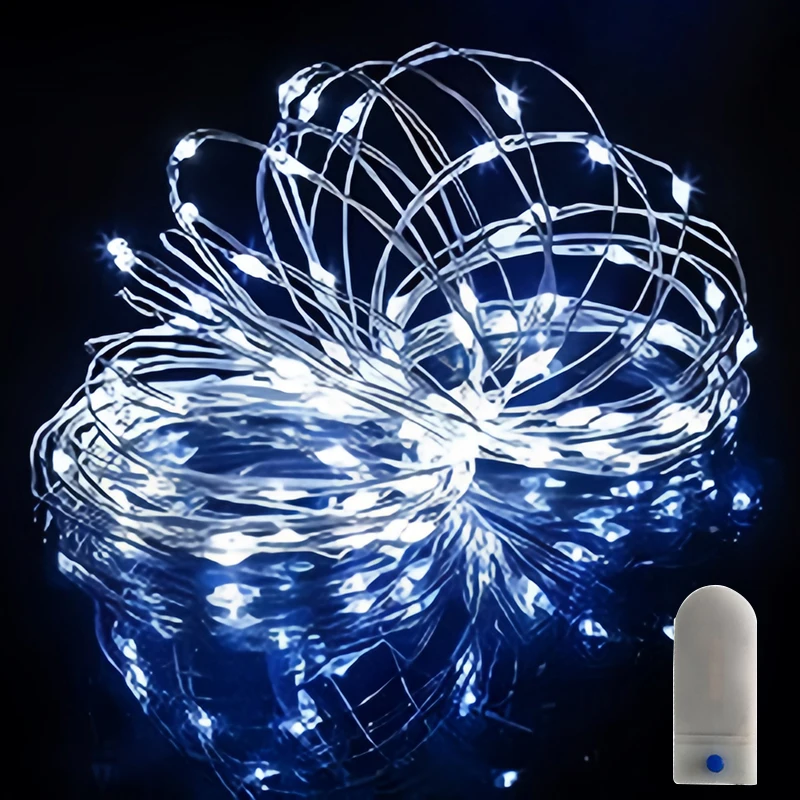 LED Fairy Lights Garlands 3 režimy s batériou prevádzkovanou girlandou svadobná hostina obývacia izba vianočná dekorácia Vianoce novoročné dekorácie
