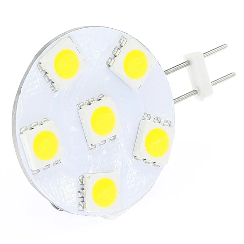 LED G4 LIGHT 12V 24V 6LEDS SMD5050 Stlmiteľné biele teplé biele červené 1W Round Round Bulb pod kabánou podsvietením žiarovky 5ks/veľa