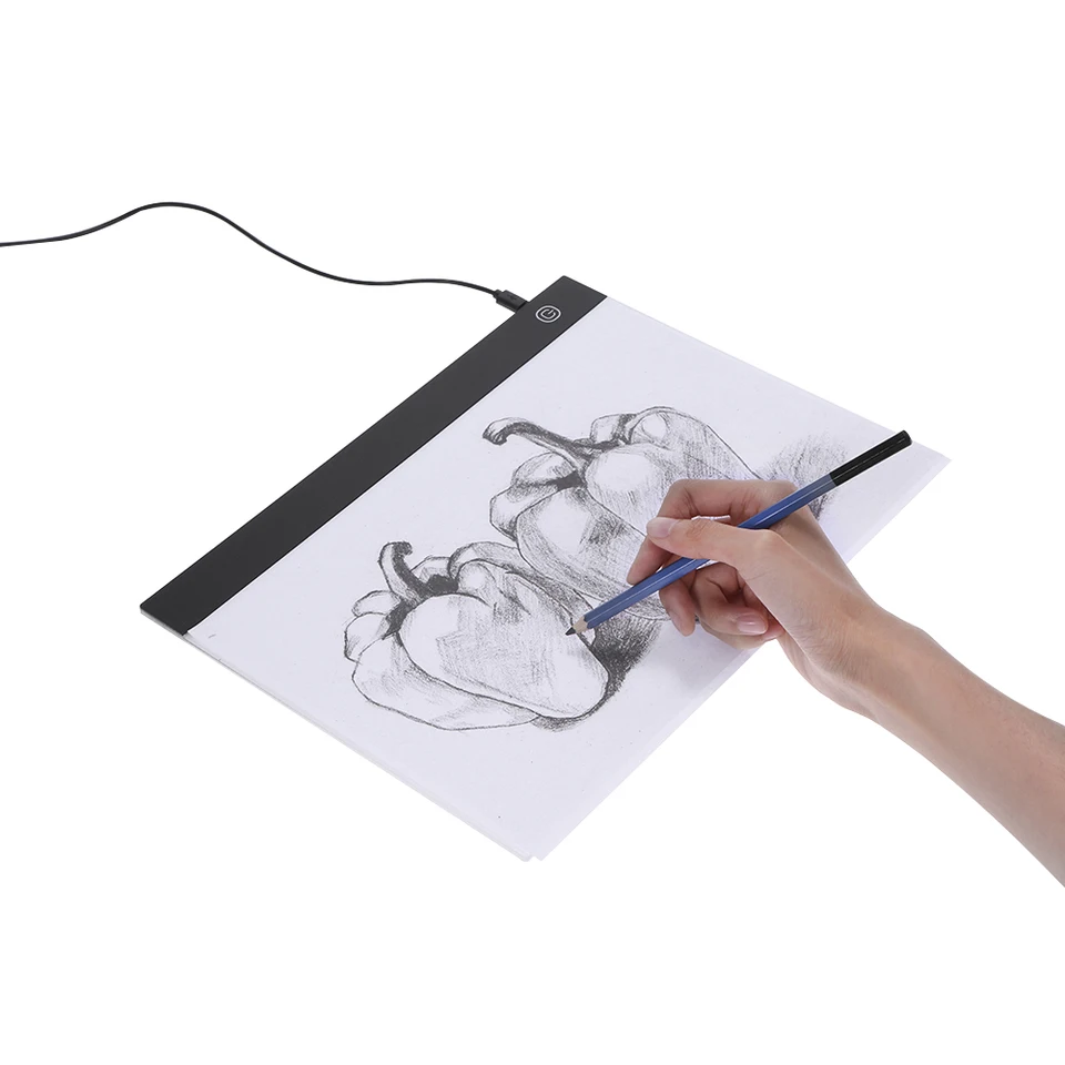 LED grafické tablety písanie maľby Light Box Sledovanie dosky Kopírovanie Digitálne kresby Tablet Artrant A4 Kopírovacia tabuľa LED doska