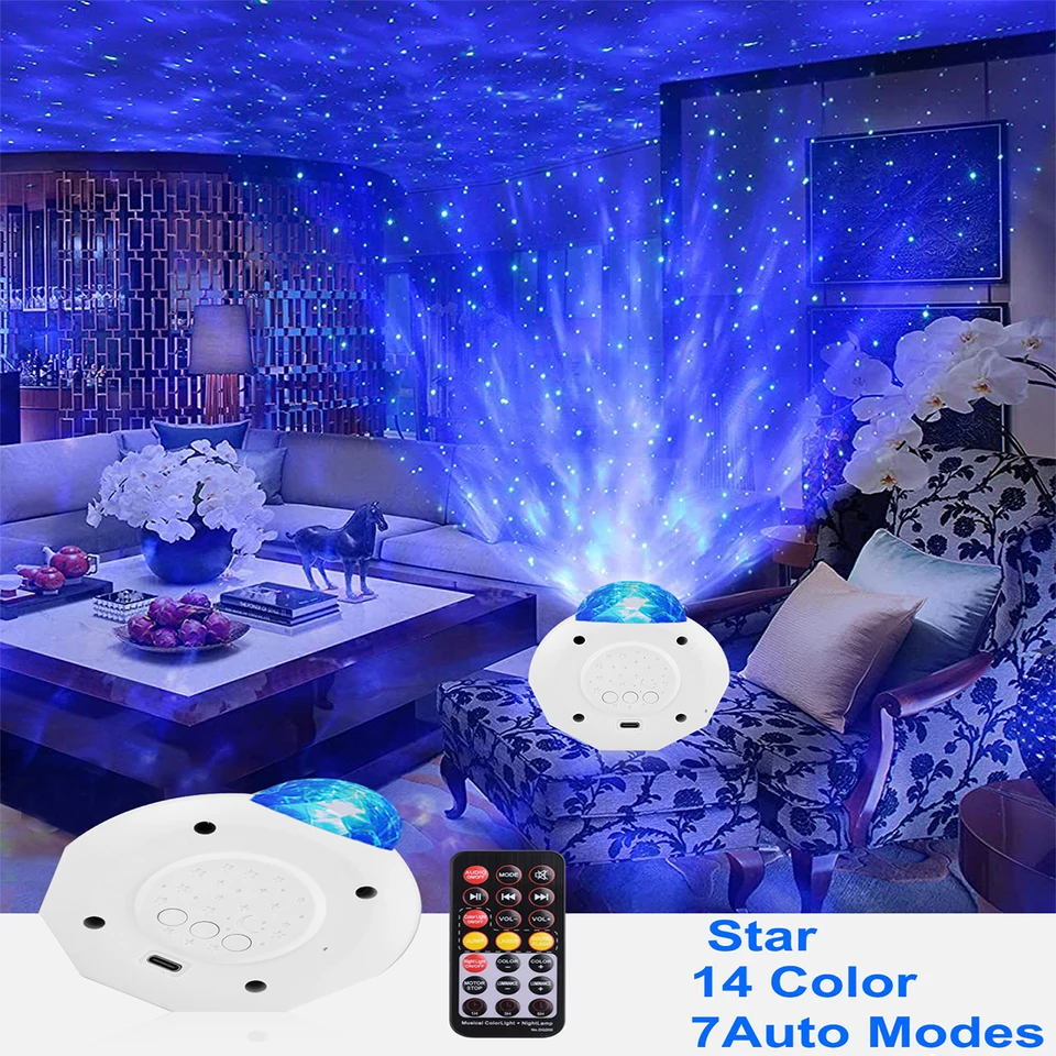 LED hviezda hviezda Sky Galaxy Projector Nočné svetlo pre dekoráciu v spálni deti narodeniny darček