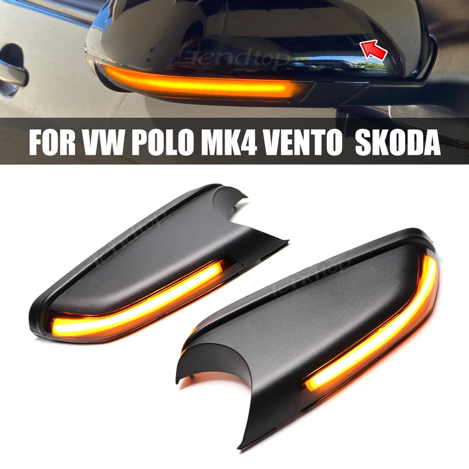 LED indikátor spätného zrkadla BLINKER DYNAMICKÝ SIGLE SIGN pre VW Polo MK4 FL SKODA OCTAVIA 2006 2007 2008-2010