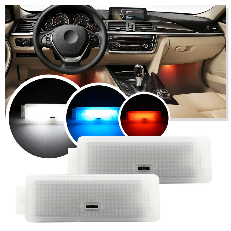 LED interiérová žiarovka zdvorilosť dverí Light Footwell Ruck Box Lamp pre BMW F20 F21 F22 F23 F34 F32 F33 F36 F45 G30 G32 G11 G14 G16 I3