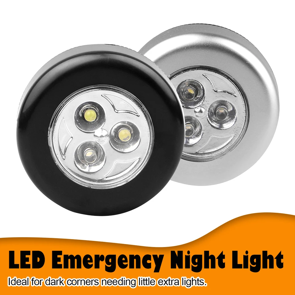 LED internát nočné nočné ľahké svetlo dotykové riadenie čierna/strieborná AAA-batttery prenosné sacie svetlá magnetického čítania 3LEDS Mini auto