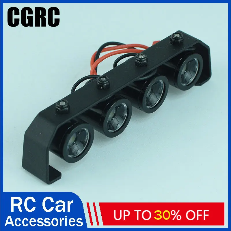 LED kovové svetlo Spotlight Strešné svetlo pre 1/10 RC Crawler Car Traxxas TRX4 Defender RC4WD D90 SCX10 II 90046 Časti aktualizácie