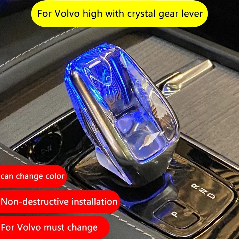 LED kryštálové posuvné gombíky hlava pre Volvo XC90 V60 XC60 S60 V90 S90 ELECRRONICKÁ RUCK RUCKOVANIE PRÍSTUPOVÉ PRÍSTUPOVÉ ZARIADENIE ZARIADENIA ROZPONÁRSKE