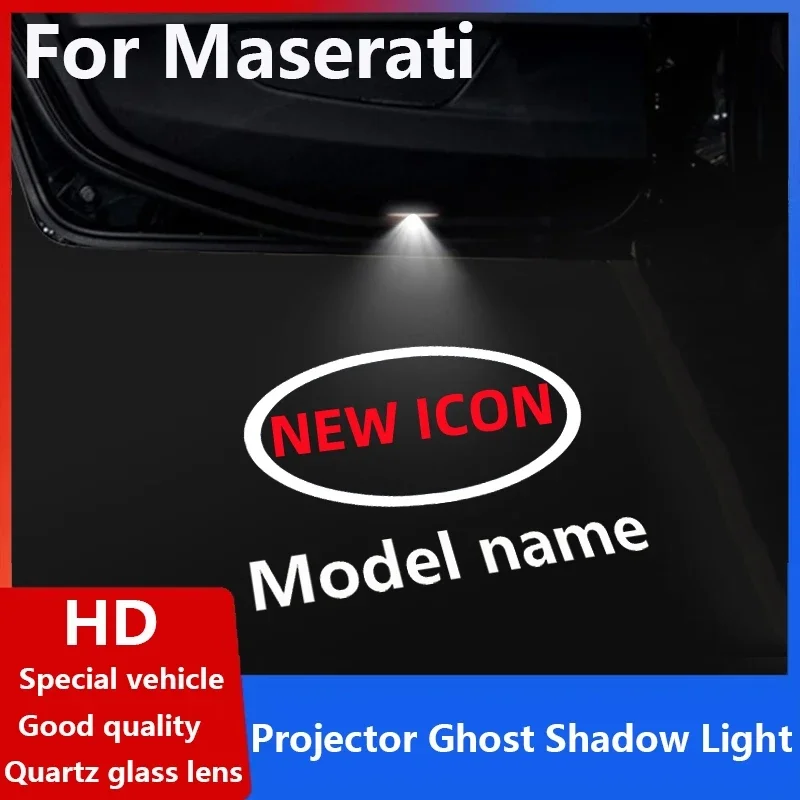 LED logo pre dvere auta vítané tieňové svetlo pre Maserati Grecale Quattroporte Ghibli Levante Laser Projector Ghost Lamp Doplnky