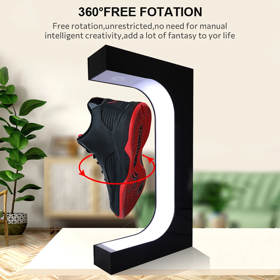 LED magnetické levitácie plávajúce displej stojanu 360 stupňov rotácie Stand Stand Home Home Shop Display Display Dissing Stands