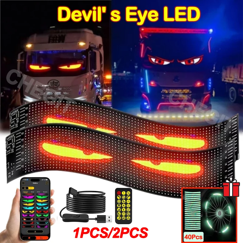 LED matica Pixel Panel Light Bluetooth Aplikácia 5V USB Control Scrolling Reklama LED auta Animácia Animácia programovateľná pre auto sho