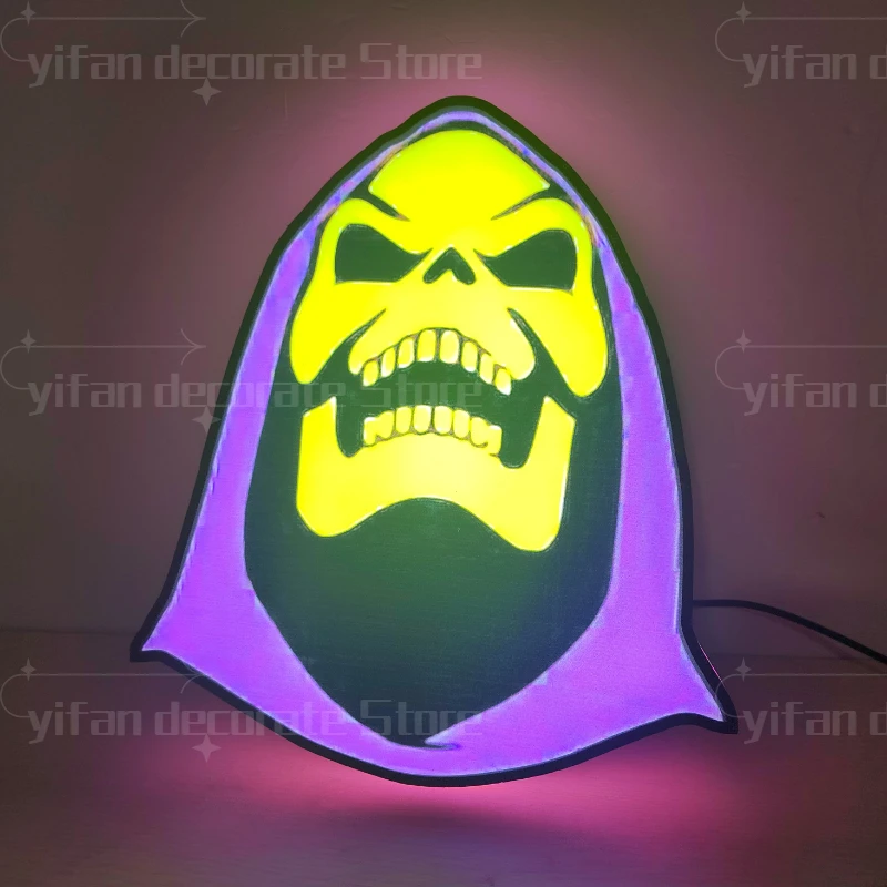 LED MOTU LOGO LOGO LIGHBOX Custom Wall Halloween Decoration for Business Shop 12 palcov Detské nočné svetlo 3D tlačené darčekové svetlo