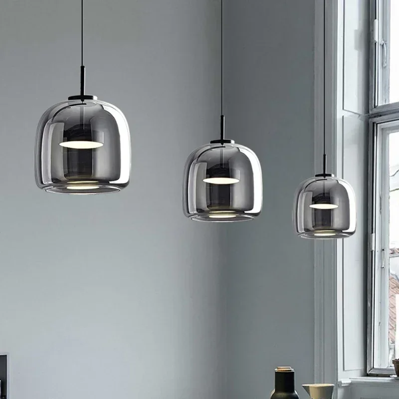 LED NORDIC GLOSE PENDANT LIGHT MINIMALICKÉ JAMBER 15/26/38 cm Lampa pre reštauráciu Obývacia izba Bar