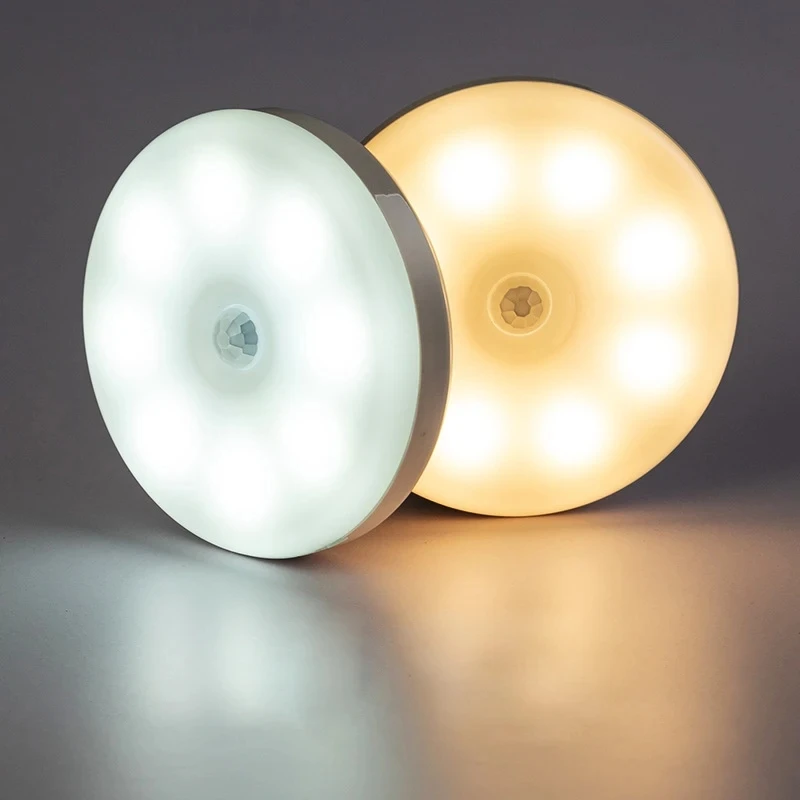 LED nočné svetlo USB Nabíjateľný pohybu senzory osvetlenie Detské osvetlenie Domáce dekorácie Schody skrinka skrinka skrinka skrinka