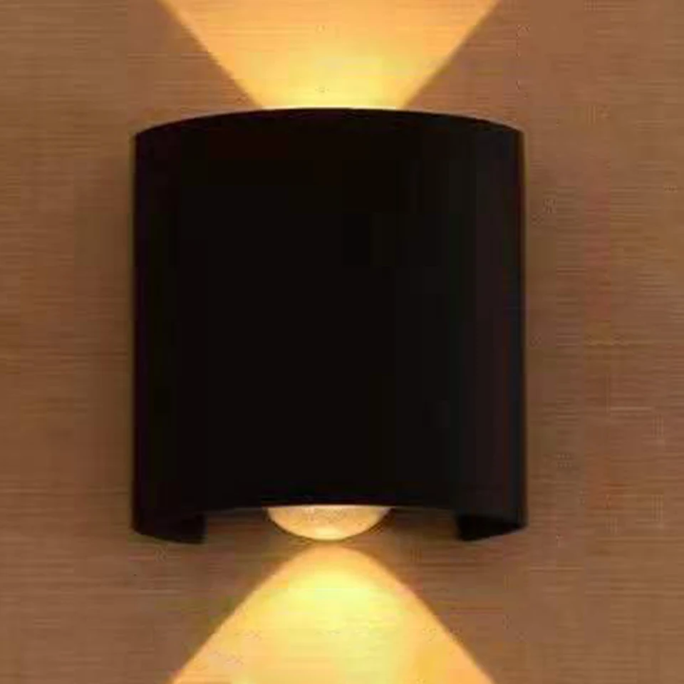 LED nástenná lampa vonkajšia IP65 nepremokavá hore po svetelnom osvetlení schodisko Záhradné svietniky Svetlo 2W 4W 6W 8W 10W WALL SASEL LAMP LAMP