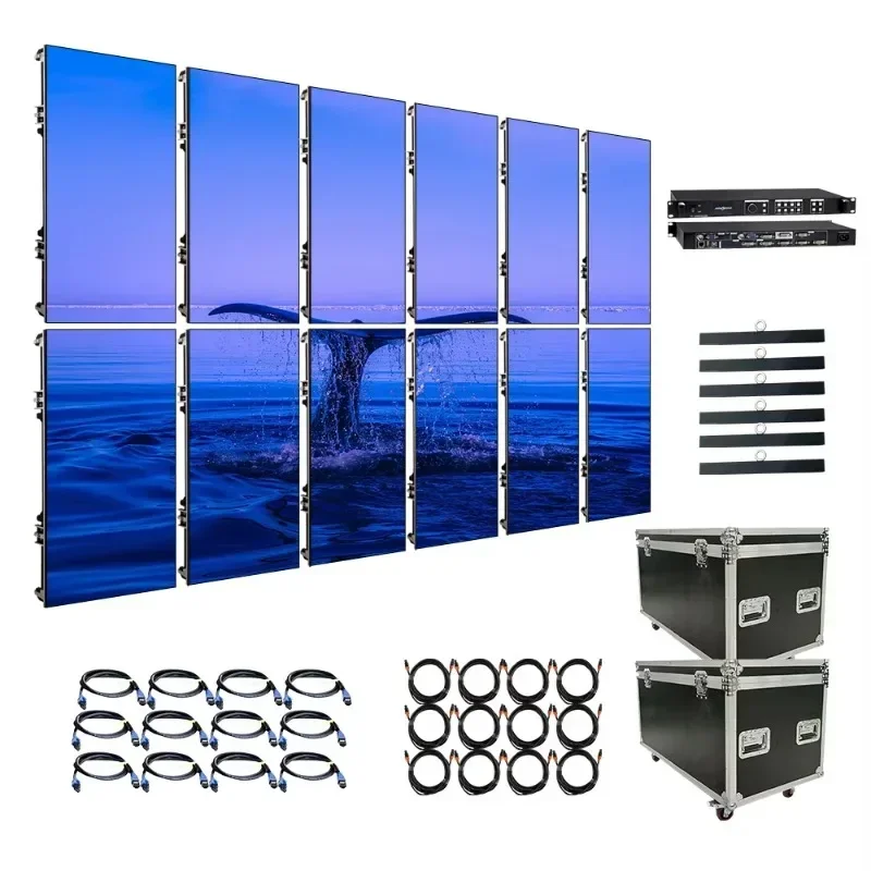 LED obrazovka 3.9 s procesorovým systémom Pixel Indoor v Turecku Video Wall Kompletný balík P2.6 Prevodné displeje