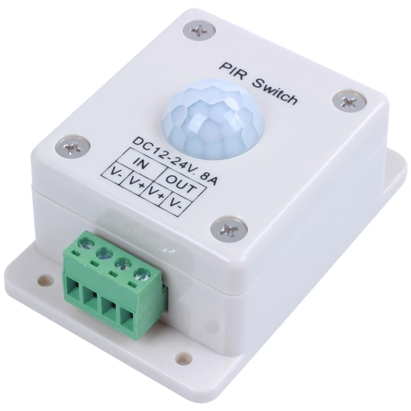 LED osvetľovací pohyb aktivovaný spínač snímača 12 V DC Pasívne ovládanie svetla