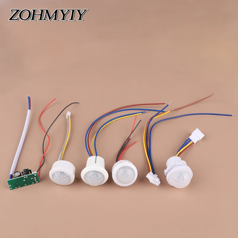 LED PIR Žiadne nastaviteľné oneskorenie ľudské telo Infračervený detektor IR Infračervený spínač snímača snímača pre domácnosť AC110-240V DC 12V-24V