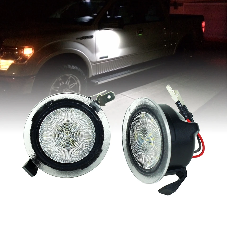 LED pod bočným zrkadlom Puddle Light pre Ford Edge Fusion Flex Explorer Explorer Mondeo Taurus F-150 Expedition
