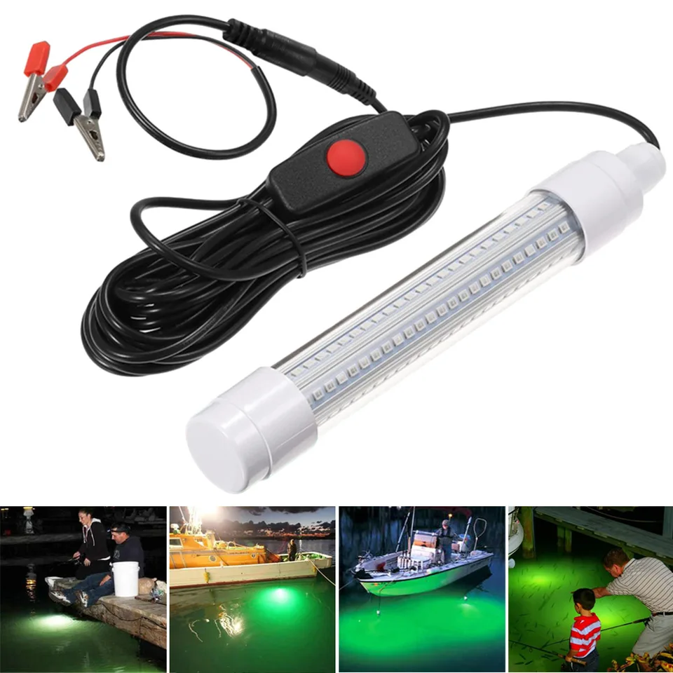 LED pod vodou rybárske svetlo Rybárske atraktorové svetlo Multifunkčné ponorné lodné lampa Super jasné pre ryby chobotnice priťahovanie