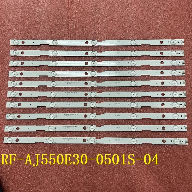 LED podsvietenie (10) pre ostré RF-AJ550E30-0501S-04 A7 A6 LC-55UI7352K LC-55UI7252K LC-552K LC-55CFG6022E