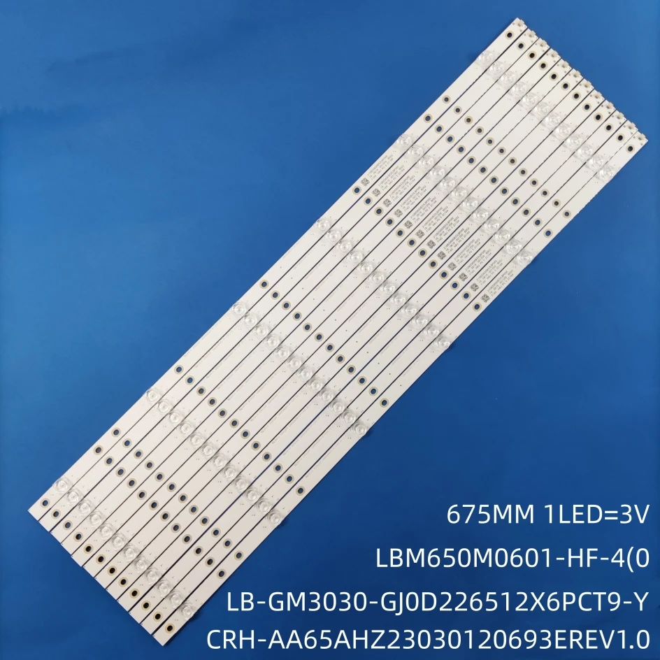 LED podsvietenie 6 lampy pre 65pus6754 65pus7805 LBM650M0601-HF-4 CRH-AA65AHZ23030120693EREV1.0 LB-GM303030330-GJ0D226512X6PCT9-Y