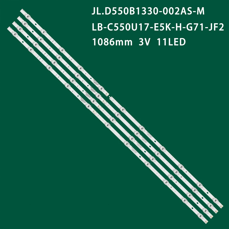 LED podsvietené prúžky pre LB-C550U17-E5K-H-G71-JF2 PT550UD PTC550UD JL.D550B1330-002HS-M_V01 JL.D550B1330-002AS-M_V04 LB-C550U17