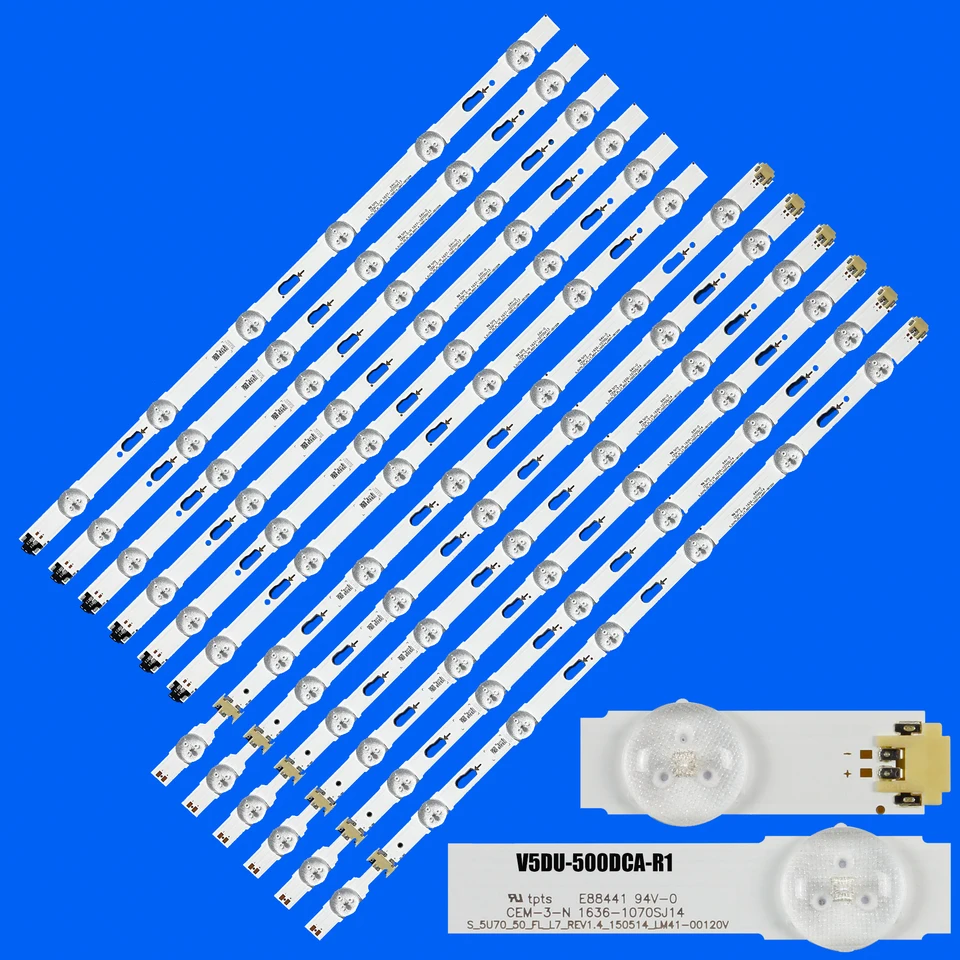 LED podsvietené prúžky pre UE50JU7502T UE50JU7505T UE50JU7580T UE50JU7590T UE50KU6290 UE50KU6300 UE50KU630D UE50KU630DF UE50MU6070