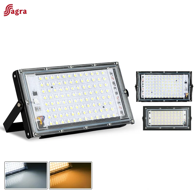 LED povodňové svetlo Spotlight 100 W 50 W AC110V 220V Vonkajší nepremokavý reflektor Svietidlo pouličné svetlo lampa záhradné osvetlenie