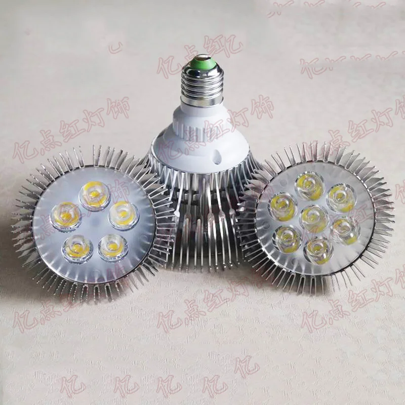 LED pozorovacie žiarovky E27 High -Power LED reflektory 5W 7W 12W PAR30 PAR38 Plant Lights Lights Energy Energy Lights E27