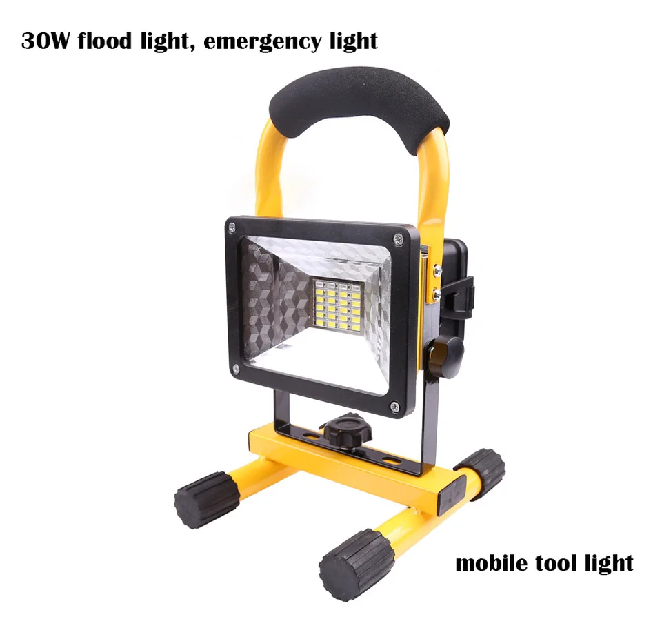 LED prenosné reflektory Nabíjateľné 18650 batéria COB Outdoor Searchlight Work Light Light pre lov kempingu LED baterka