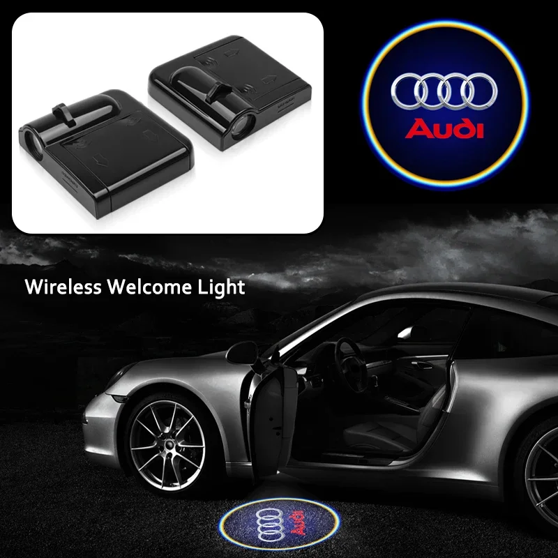 LED projektor Dvere Auto Vitajte logo Logo HD Laser Projector Lamp pre Audi A3 A4 B8 8p B9 B6 A5 B7 A1 A6 C6 Q3 Q5 R7 Sportback