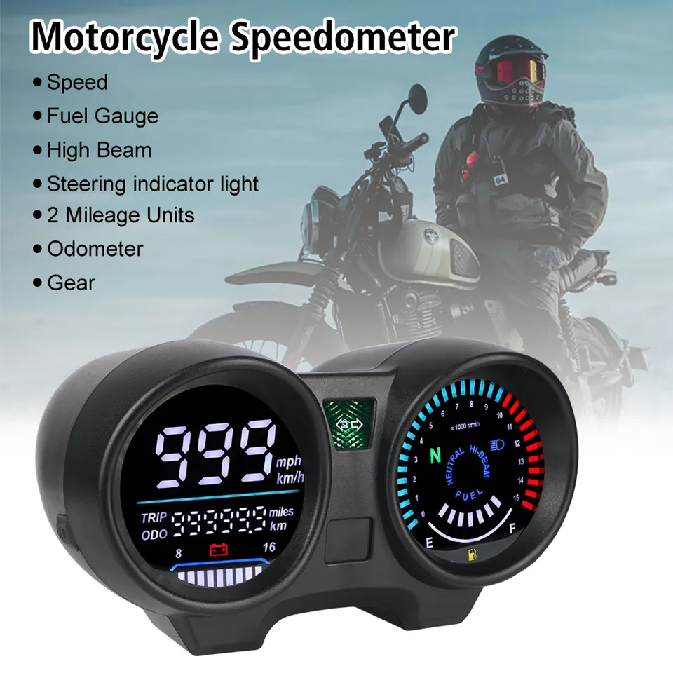 LED prístroj Multifunkcia nástrojov pre motocykel Digitálny rýchlomer pre Titan150 pre Honda CG150 FAN150