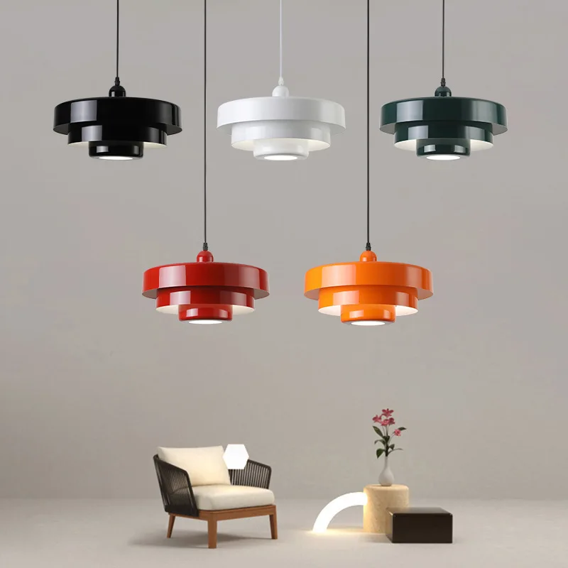 LED prívesok Lights Nordic Home Indoor Decoration Lamp pre reštauráciu obývacie izby spálne macaron biely zelený oranžový luster