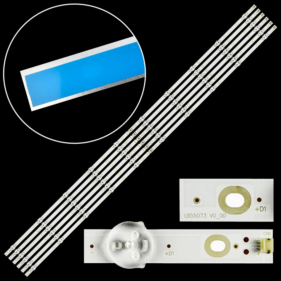LED pásma LED pre 55Pus6412 55pus6262 55pus6162 55pus7303 LB-PM3030-GJPHP556X10AKV2-RY LB-PM30303030-GJPHP556X10AKV2-LY