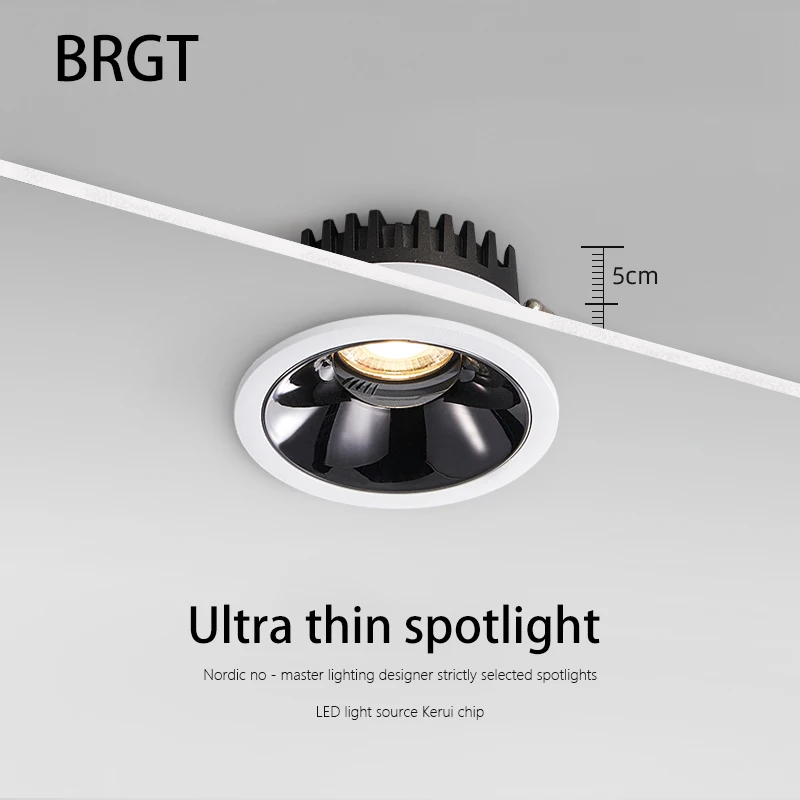 LED reflektory TUYA CCT stmievacie dolu Downlight Round Rcessed Stlmenie stropných foco