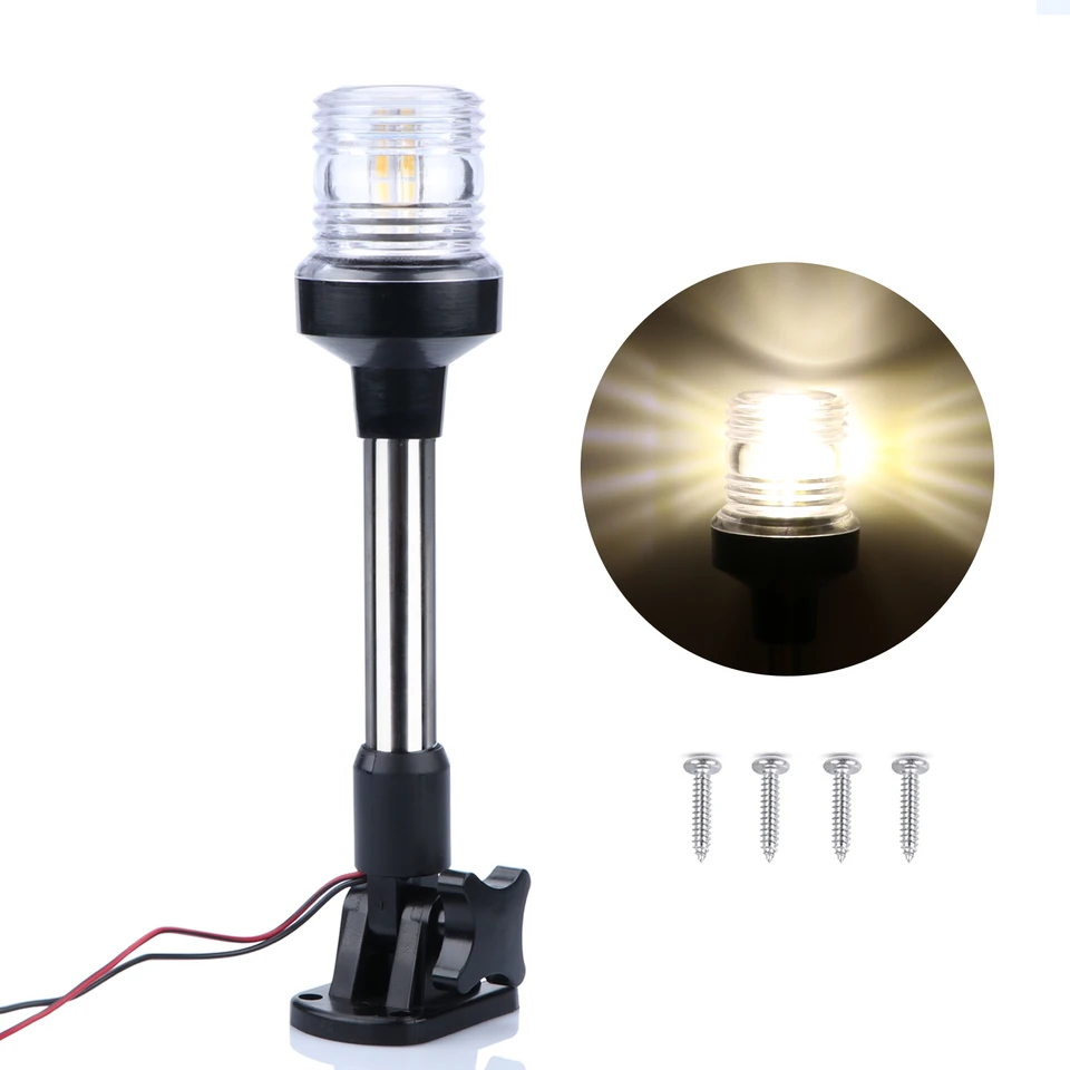 LED skladacie navigačné svetlo, plachetnica signálne lampa, námorná loď, príslušenstvo pre jachty, 12v, 25 cm