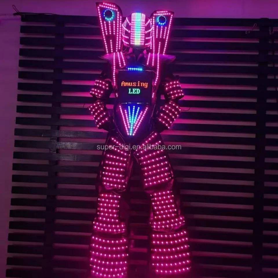 LED skákacieho obleku slt Walker Future Show Event Party LED Universoul Circus Cirup Walkers Dance LED robotický kostým robot