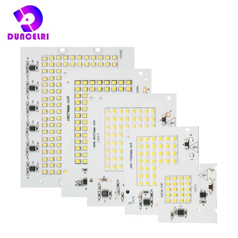 LED SMD 2835 Chip 10W 20W 30W 50W 100W povodňové svetlo guľôčok AC 220V-240V LED svetlo svetla DIY pre vonkajšie osvetlenie reflektor