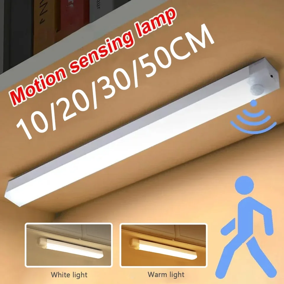 LED snímač pohybu svetlo bezdrôtové LED nočné svetlo typu C Nabíjateľná ľahká skrinka šatníka lampa schodiska schodisko pre kuchyňu