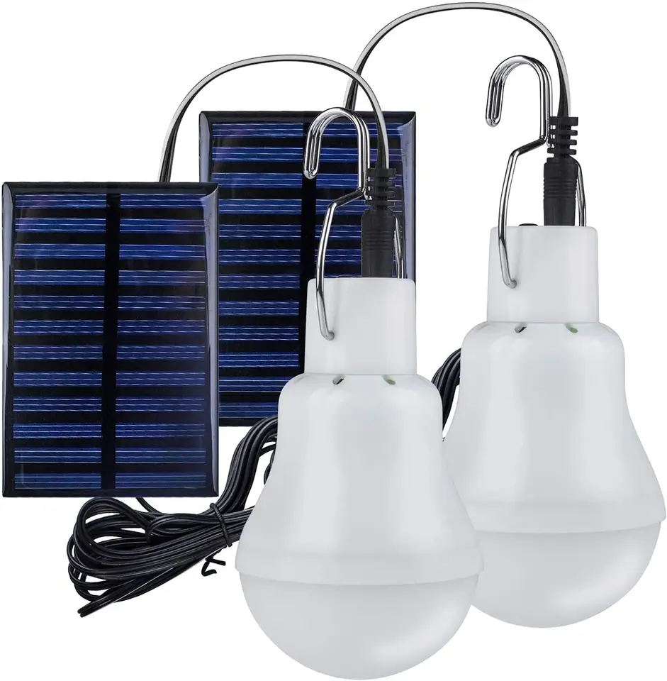 LED solárna žiarovka Svetlo vodotesná vonkajšia vonkajšia 5V nabitá USB nabitá núdzová slnečná žiarovka prenosná prenosný výkonný vnútorný dom