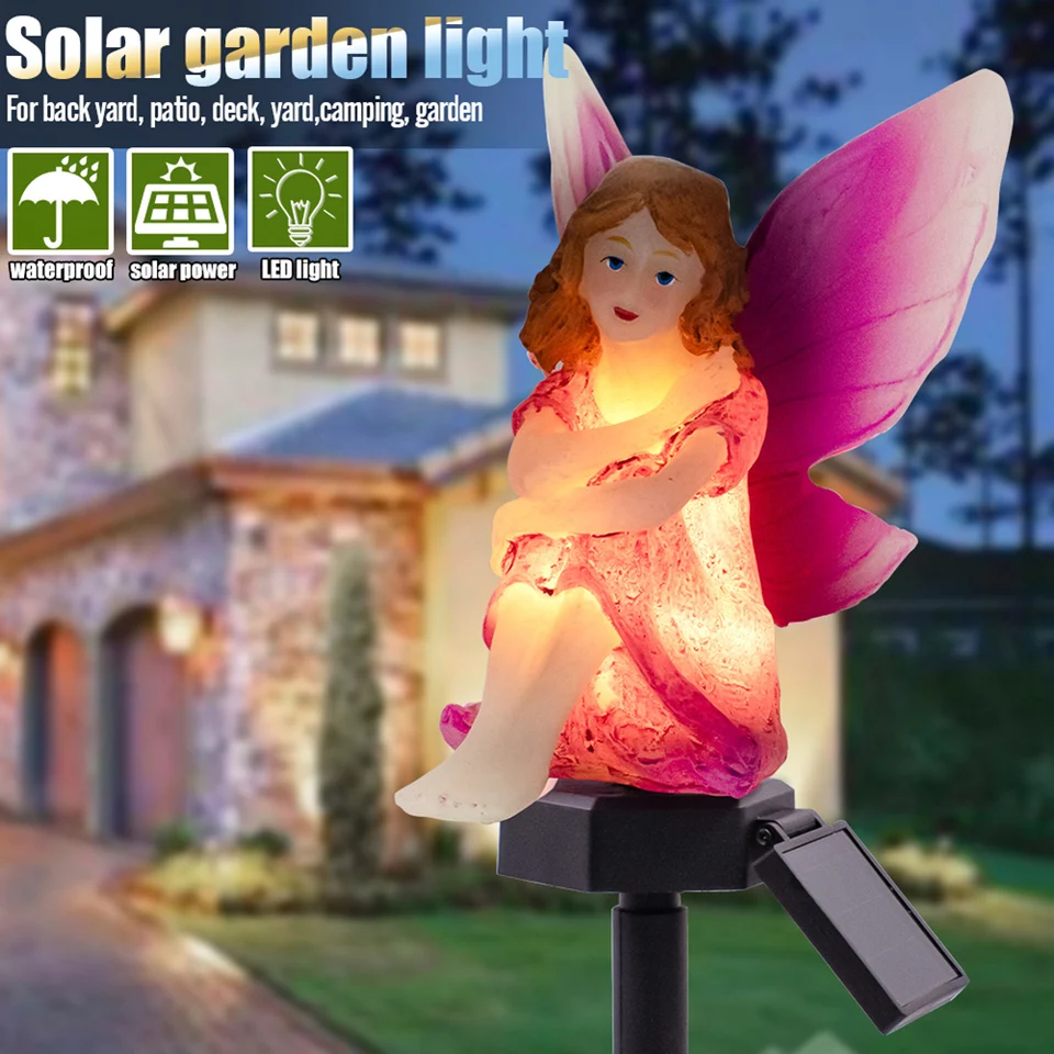 LED solárne svetlo kvetina víla nepremokavé vonkajšie osvetlenie záhradné trávniky trávniky lampy Courtyard dekoratívna terénne úpravy lampa