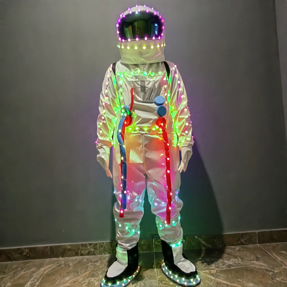 LED space suit stage dance performance wear interactive atmosphere glow-in-the-dark props hotel party festival luminous supplies